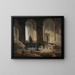 Lavandières dans une architecture romaine - Hubert Robert — kehystetty taideteos seinällä