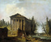 Le temple antique - Hubert Robert — näkymä teoksesta
