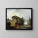 Le temple antique - Hubert Robert — kehystetty taideteos seinällä