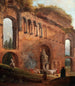 Roomalaiset rauniot ja pesijättäret - Hubert Robert — näkymä teoksesta