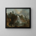 Les Cascades de Tivoli - Hubert Robert — kehystetty taideteos seinällä