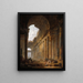 Vanha temppeli - Hubert Robert — kehystetty taideteos seinällä