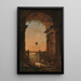 Karjan paluu - Hubert Robert — kehystetty taideteos seinällä