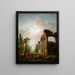 La Ruine - Hubert Robert — kehystetty taideteos seinällä