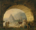 Vue d'antiquités sous une arche - Hubert Robert — näkymä teoksesta