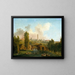 Vue du parc de Mrville - Hubert Robert — kehystetty taideteos seinällä