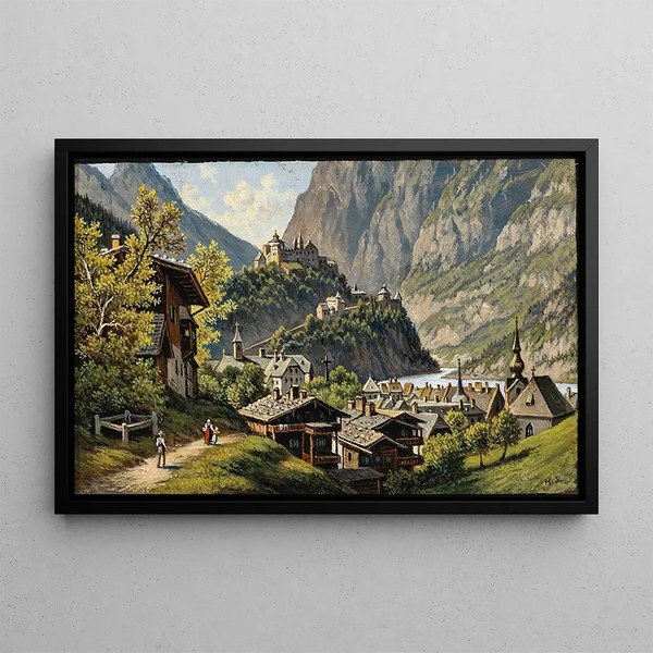 Hubert Sattler - A View of Werfen.webp