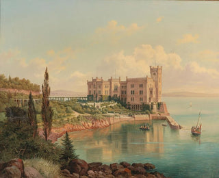 Hubert Sattler - View of Miramare Castle near Trieste.webp