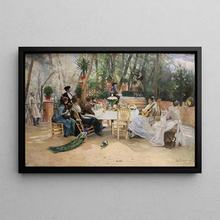 Hugo Birger - The Scandinavian Artists Lunch at Caf Ledoyen Paris Varnishing Day 1886.webp