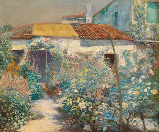 Un jardin en fleurs - Hugo Charlemont — näkymä teoksesta