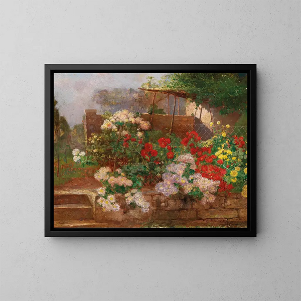 Jardin à Brioni - Hugo Charlemont — kehystetty taideteos seinällä