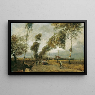 Hugo Charlemont - Landstrae mit Birkenallee.webp
