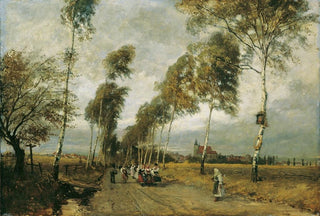 Hugo Charlemont - Landstrae mit Birkenallee.webp