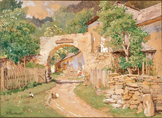 Hugo Darnaut - Spring mood at a farm in the Waldviertel.webp