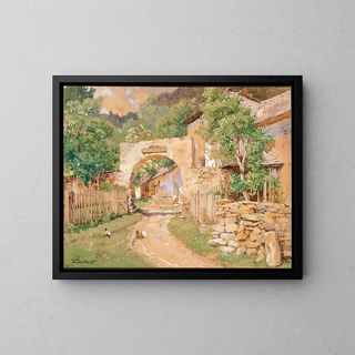 Hugo Darnaut - Spring mood at a farm in the Waldviertel.webp