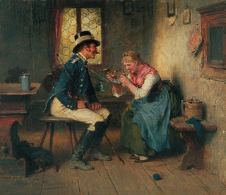 Hugo Kauffmann - Mdel mit Postillon.webp