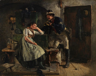Postillon et jeune fille endormie - Hugo Kauffmann — näkymä teoksesta