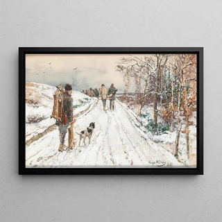 Hugo Mhlig - A hinting party in winter.webp