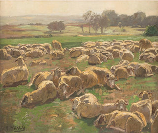 Moutons - Hugo Mühlig — näkymä teoksesta