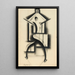 Revyytyttö - Hugo Scheiber — kehystetty taideteos seinällä