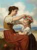 niittykukkien seppele - Hugues Merle — näkymä teoksesta