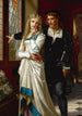 Hamlet ja Ophélia - Hugues Merle — näkymä teoksesta