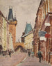 Entrée du pont Charles à Prague - Ignacy Pinkas — näkymä teoksesta