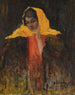 Portrait d'une dame au châle jaune - Ilya Abramovich Grinman — näkymä teoksesta
