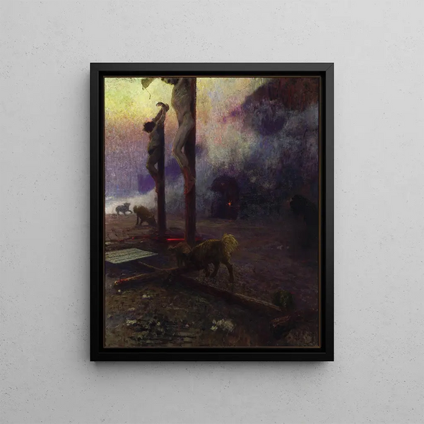 Golgatha - Ilya Efimovich Repin — kehystetty taideteos seinällä