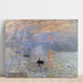 Maalauksen jäljennös Impression Soleil Levant - Claude Monet
