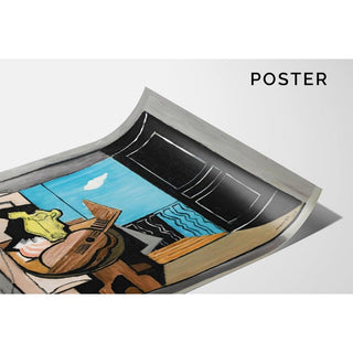 Intérieur Au Balcon de Louis Marcoussis | Reproduction Tableau Décoration murale affiche copie