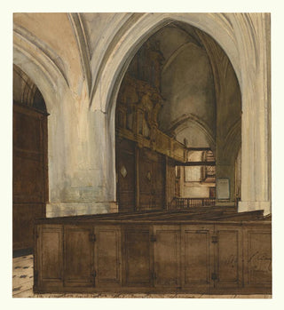 Intérieur de l'abbaye d'Aramont - François Bonvin