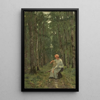 Ion Andreescu - Woman in the forest.webp