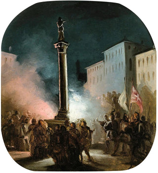 Ippolito Caffi - Piazza Colonna Rome.webp