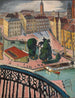 Karl Johans Torg Stockholm - Isaac Grünewald — näkymä teoksesta