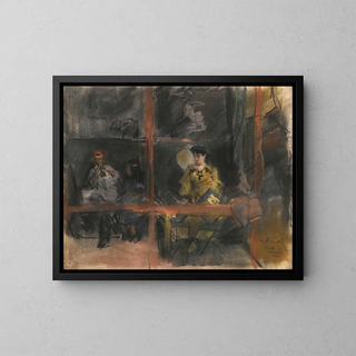 Fête de Montmartre - Isaac Israëls — kehystetty taideteos seinällä