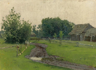 Route de village - Isaac Levitan — näkymä teoksesta