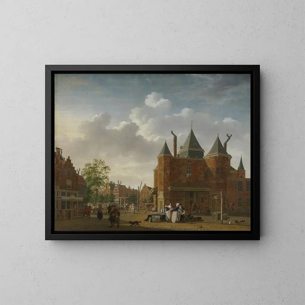 La waag Saint-Antoine à Amsterdam - Isaac Ouwater — kehystetty taideteos seinällä