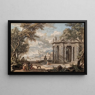 Isaac de Moucheron - Arcadisch landschap.webp