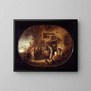 La mariée de mai - Isaac van Ostade — kehystetty taideteos seinällä
