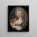 Portrait présumé de Rosalie Dugazon 1755-1821 chanteuse - Isabelle Pinson — kehystetty taideteos seinällä