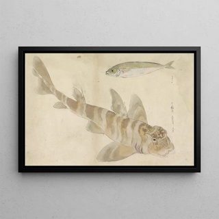 Ishikawa Kazan - Twee vissen poon en haring.webp