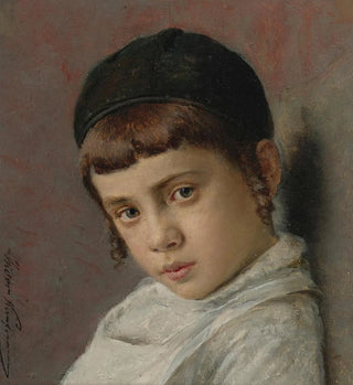 Isidor Kaufmann - Portrait of a young boy with peyot.webp