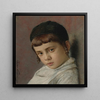 Isidor Kaufmann - Portrait of a young boy with peyot.webp