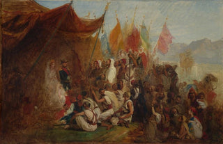Isidore Pils - Sketch for Reception of Emperor Napoleon III and Empress Eugnie by the Kabyle Leaders at Algiers on September 18 1860.webp