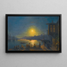 Kuun nousu kullansarvessa - Ivan Konstantinovich Aivazovsky — kehystetty taideteos seinällä