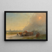 Ivan Konstantinovich Aivazovsky - Ukrainan aroilla vetokaluston — kehystetty taideteos seinällä