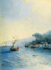 Navigointi Bosporin yli Konstantinopolissa - Ivan Konstantinovich Aivazovsky — näkymä teoksesta