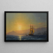 Auringonlasku merellä - Ivan Konstantinovich Aivazovsky — kehystetty taideteos seinällä