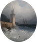 Näkymä Amalfin rannikosta - Ivan Konstantinovich Aivazovsky — näkymä teoksesta